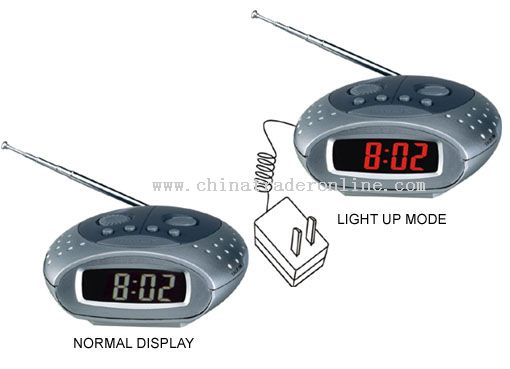 LCD Talking Clock with Radio from China