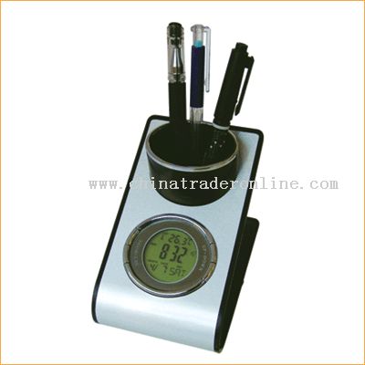 Penholder with Clock