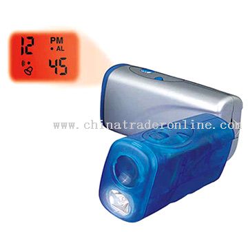 Projector Alarm Clock With Torch