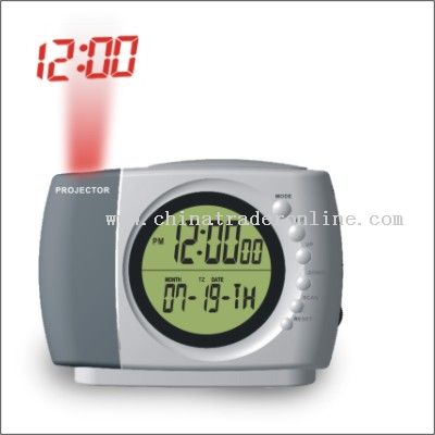 FM radio with projection clock