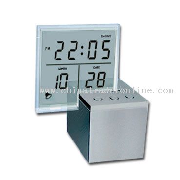 Transparent LCD Melody Clock