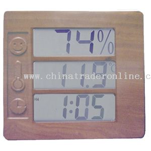 Wall Clock With Hygro-thermometer