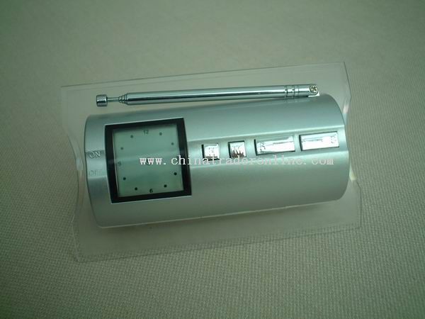 2 in 1 microcomputer control FM radio and clock