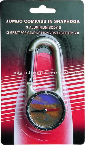 Compass Zinc-Alloy Carabiner