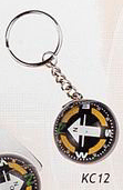 JET BALL Compass Keychain