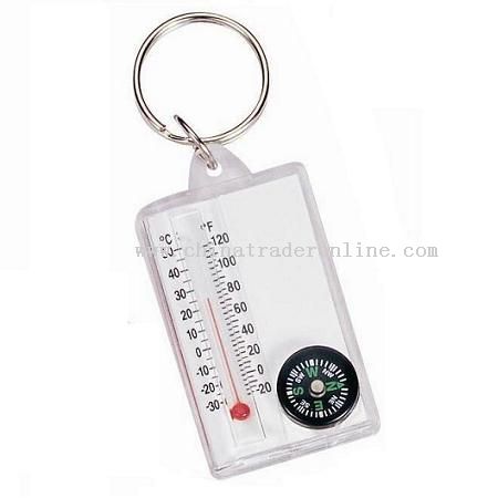 KEY RING(KEY CHAIN,COMPASS,THERMOMETER)