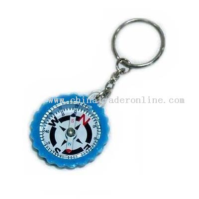 Keychain with Compass