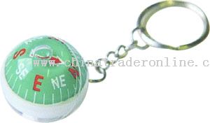 Metal Compass Key Chain