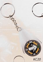 W/BALL COMPASS Keychain