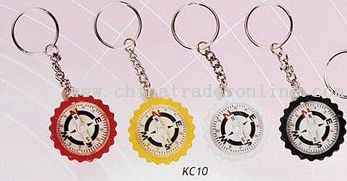 W/BOTTLE COVER SHAPED COMPASS Keychain