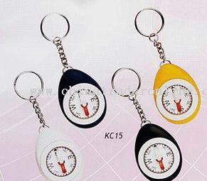 W/DOME LENS COMPASS Keychain from China
