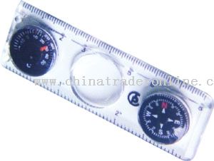 Thermometer Compass Magnifier Ruler