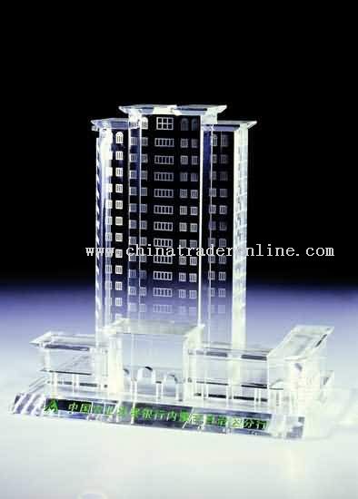 CRYSTAL MODEL OF BUILDING