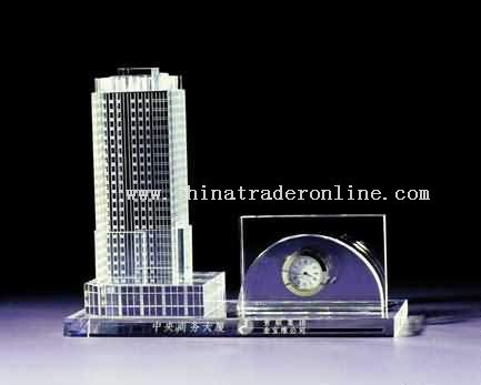 CRYSTAL MODEL OF BUILDING from China