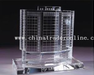 CRYSTAL MODEL OF BUILDING from China