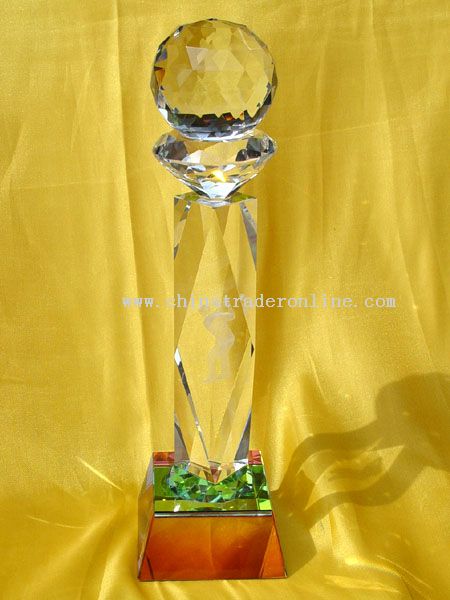 Crystal Trophy from China