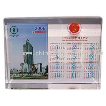 Crystal Calender from China