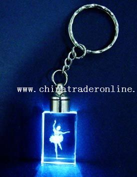 CRYSTAL KEYCHAIN with Light from China