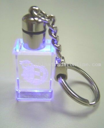 Crystal LED Keychain from China