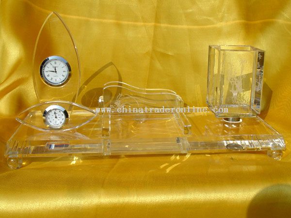 Crystal Pen and clock Office Supplies from China