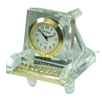 Crystal Piano Clock