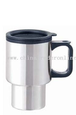 Outer shell Stainless & Inner Plastic Auto Mug