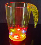 Light up horn beer cup