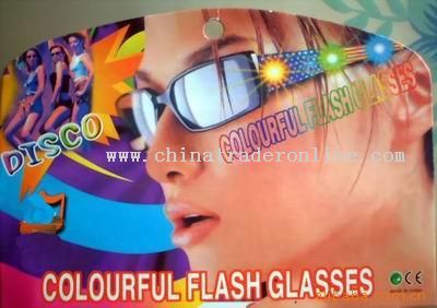 LED flashing sunglasses