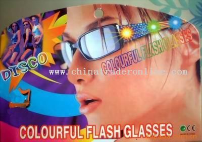 LED flashing sunglasses from China