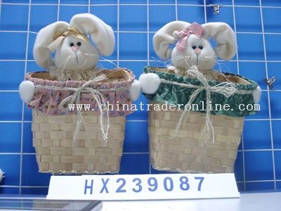 white hare head in basket 2/s from China