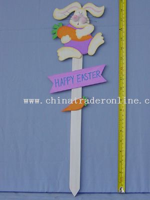 Easter Wood Stake from China