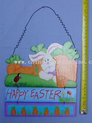 Easter Wood Wall Plaque from China