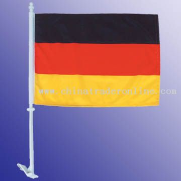 High-Quality 2-ply Car Window Flag With Clip Attachment from China