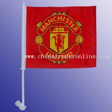 High-Quality 2-ply Car Window Flag With Clip Attachment from China