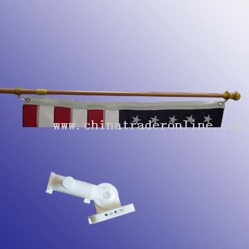 72 steel flag pole & nylon bracket from China