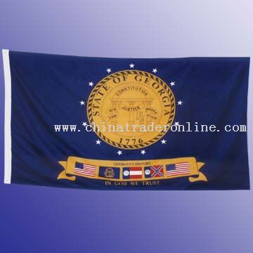 200D Nylon Flag With Canvas Header And 2 Brass Grommets, 4 x 6, 5 x 8 from China