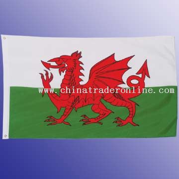 75D Polyester Flag With 75D Polyester And 2 Brass Grommets, 3 x 5
