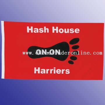 75D Polyester Flag With 75D Polyester Header And 2 Grommets, 3 x 5