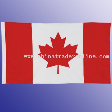 High-Quality Flag, Knitted Polyester, 75D and 150D polyester with two grommets