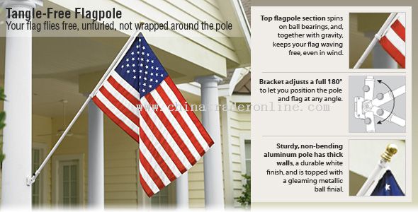 Tangle-free Flagpole from China