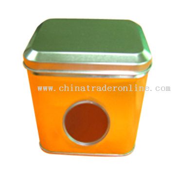 Tin Box with Clear Window from China