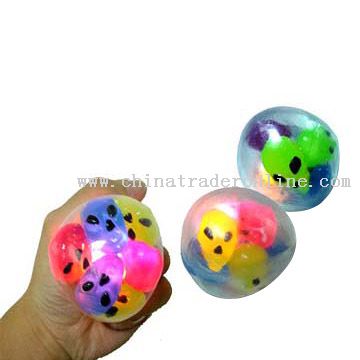 Flashing Squeeze Alien Ball