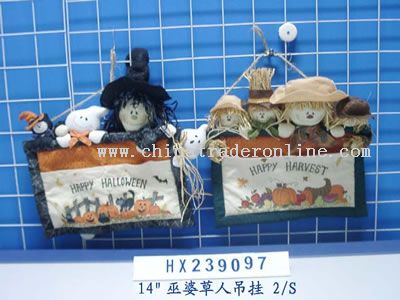 carlin straw hanging decorations 2/s from China