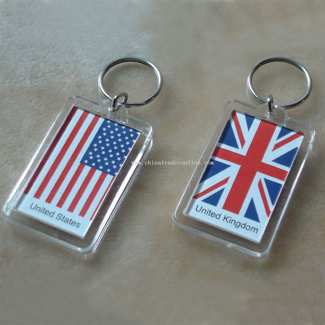 Acrylic keychain with cover from China