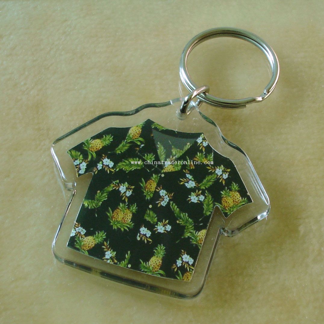 Acrylic solid keychain from China