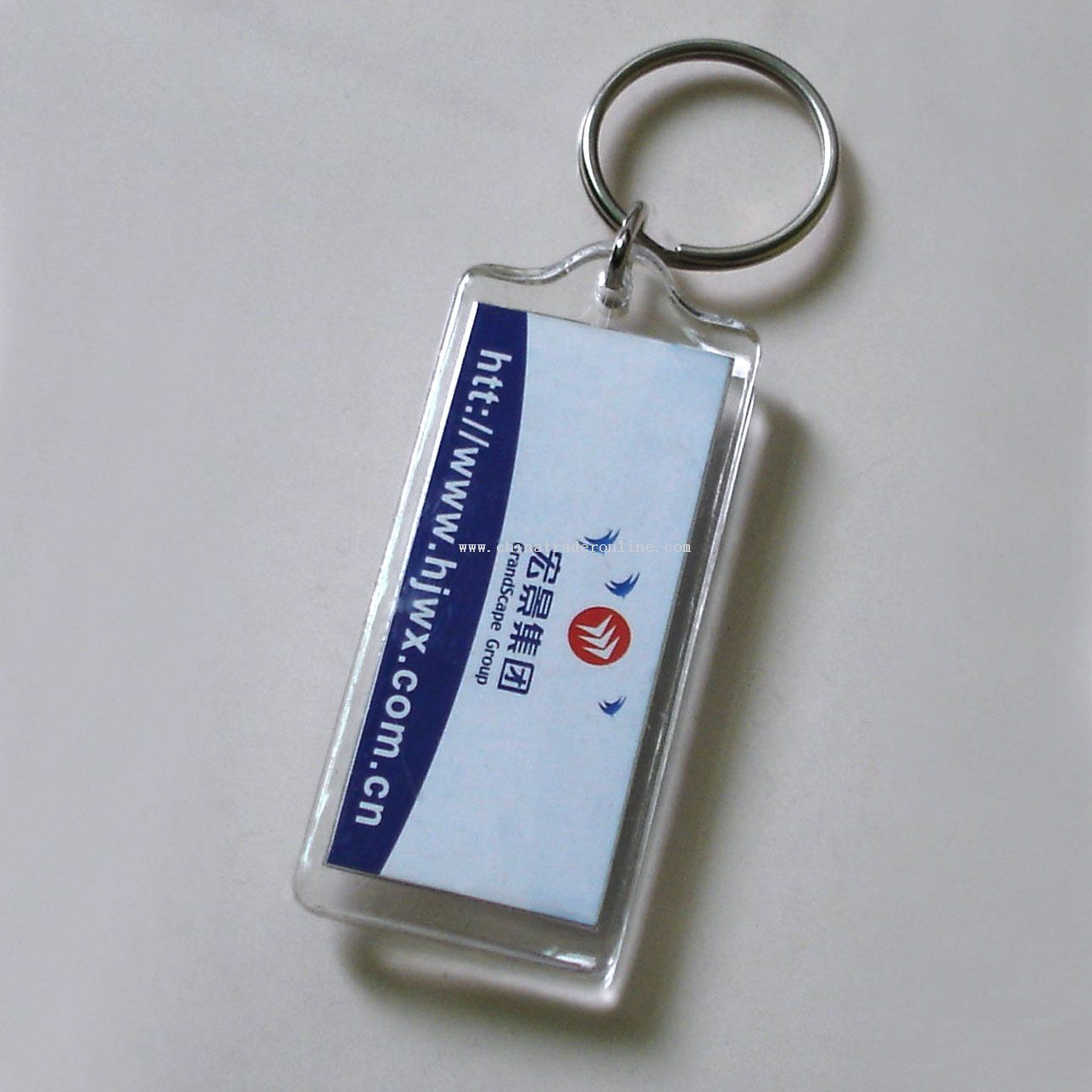 Acrylic ultrasonic keychain from China