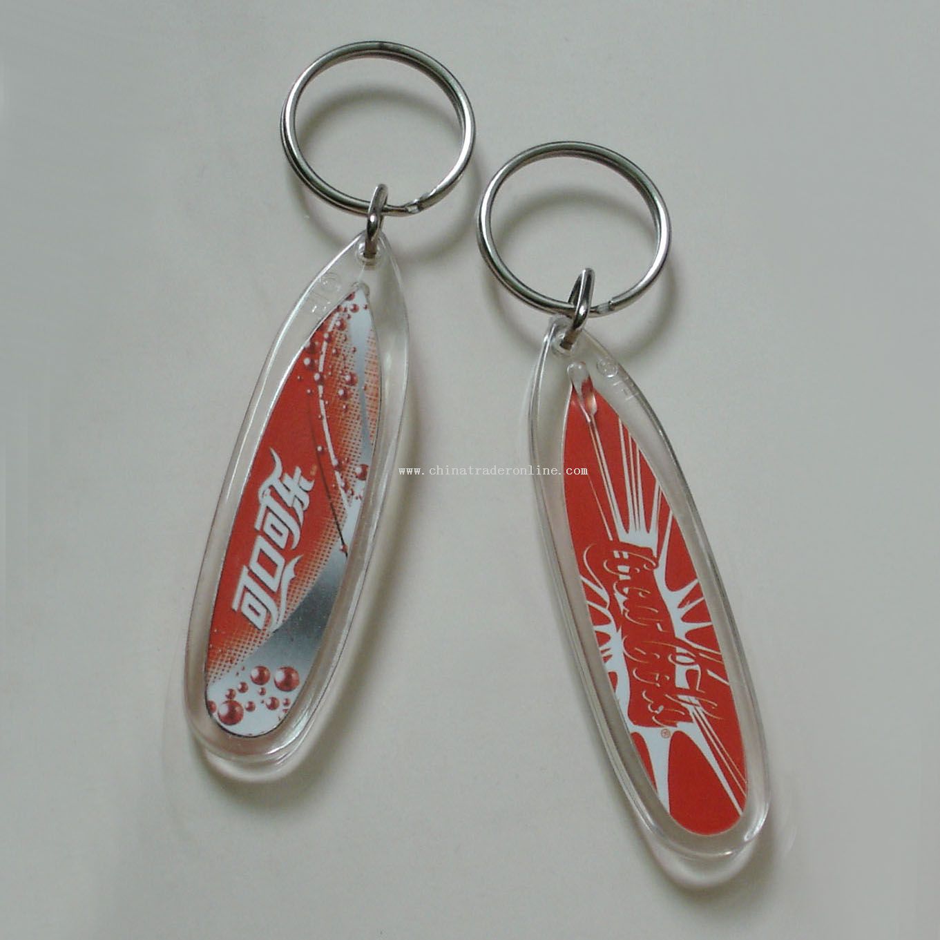 Acrylic ultrasonic keychain from China