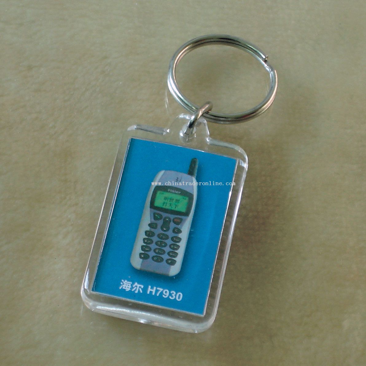 Acrylic ultrasonic keychain from China