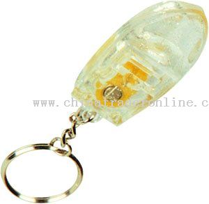 LED Light-Up Crystal Key Chain