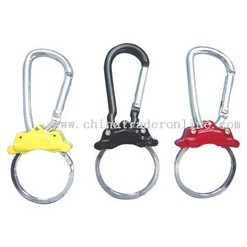 Brake Disk Style Keychains with Carabiner